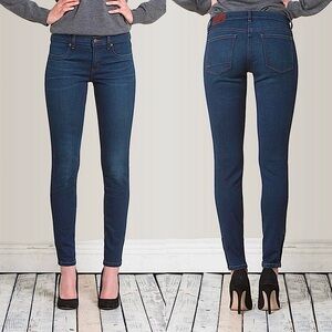 Henry & Belle Mid-Rise Super Skinny Ankle Clean Dark Wash Ideal Skinny Jeans